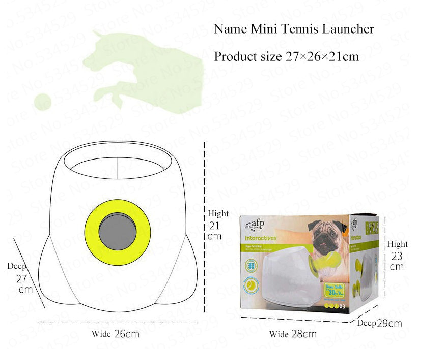 My Friendly™ Dog Pet Automatic Interactive Ball Launcher