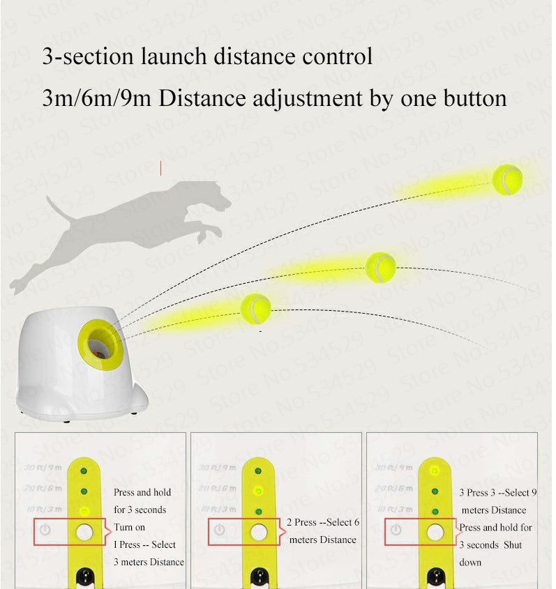 My Friendly™ Dog Pet Automatic Interactive Ball Launcher