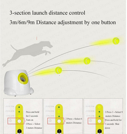 My Friendly™ Dog Pet Automatic Interactive Ball Launcher