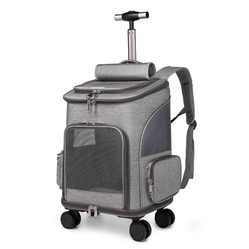 My Friendly™ Portable Travelling Folding Trolley Pet Backpack
