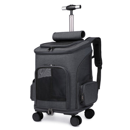 My Friendly™ Portable Travelling Folding Trolley Pet Backpack