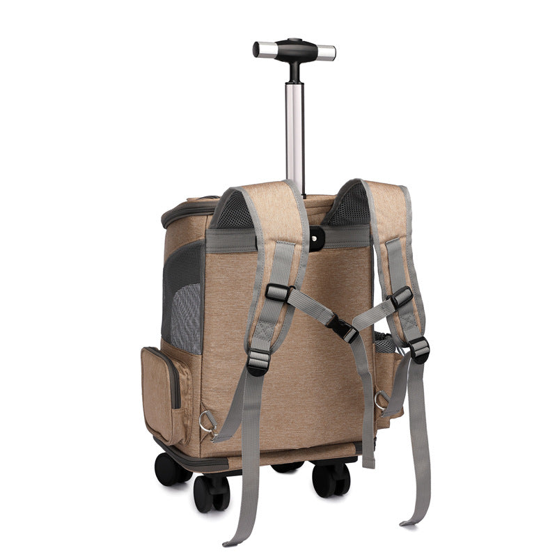 My Friendly™ Portable Travelling Folding Trolley Pet Backpack