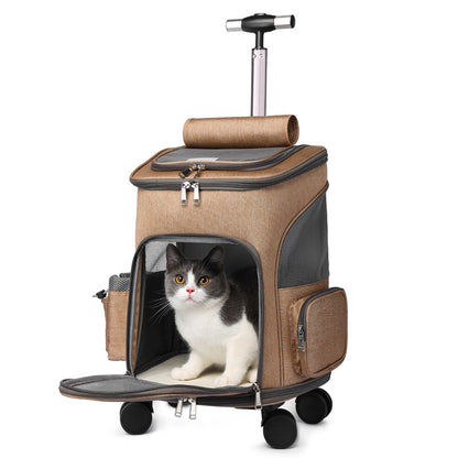 My Friendly™ Portable Travelling Folding Trolley Pet Backpack