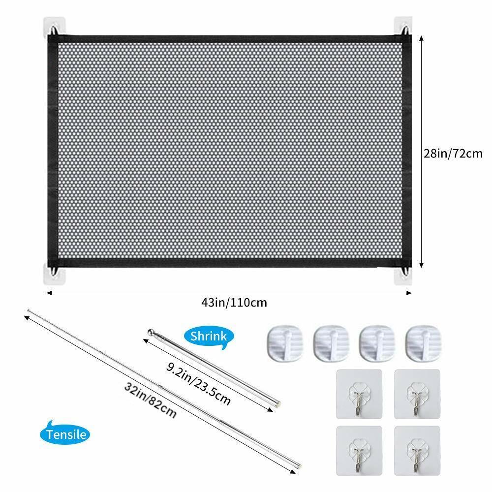 My Friendly™ Pets Dog Cat Baby Safety Gate Mesh Fence Magic Portable Guard Net Stairs Doors