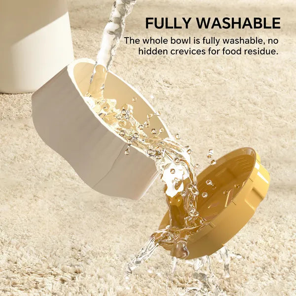 My Friendly™ 2-in-1 Dual Mode Large Plastic Cat Slow Feeder Bowl, Switchable Fast&Slow Feed