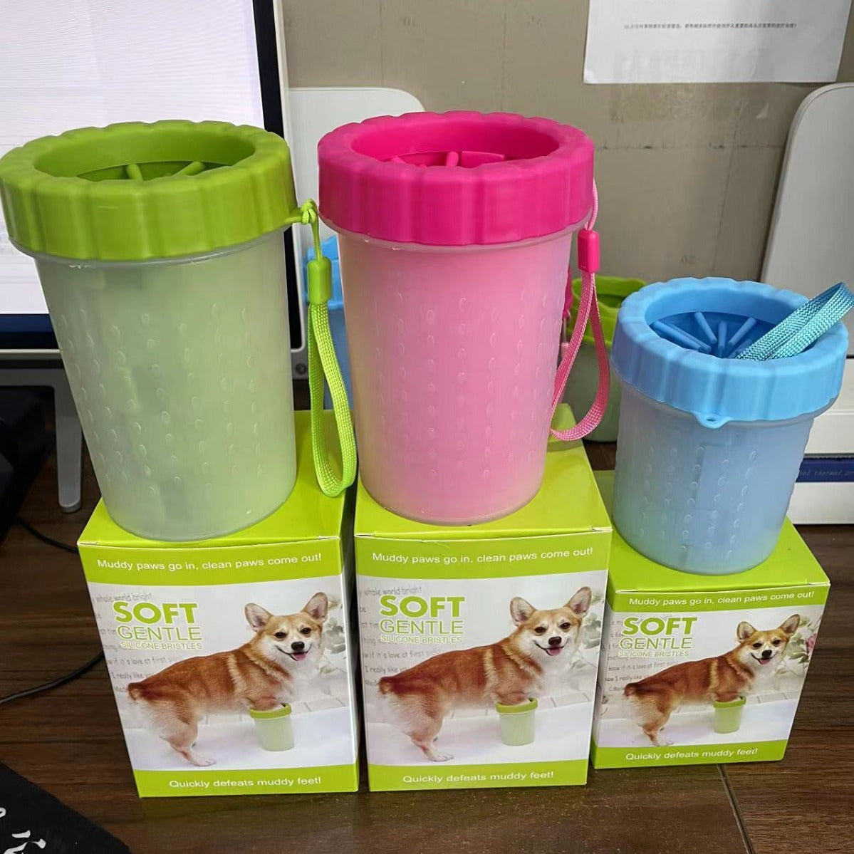 Pet Foot Washing Cup Automatic Dog Bathing Foot Washing Device Artifact Cleaning Pet Supplies Collection Pet Foot Washing Cup