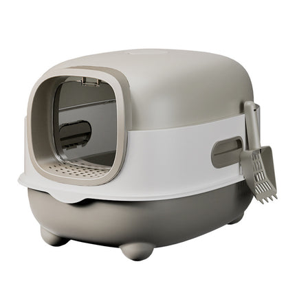 Cross-Border Popular Cat Litter Box, Large Fully Enclosed Uv Intelligent Sterilization Cat Toilet, Anti-Splash, Direct Sales From The Manufacturer