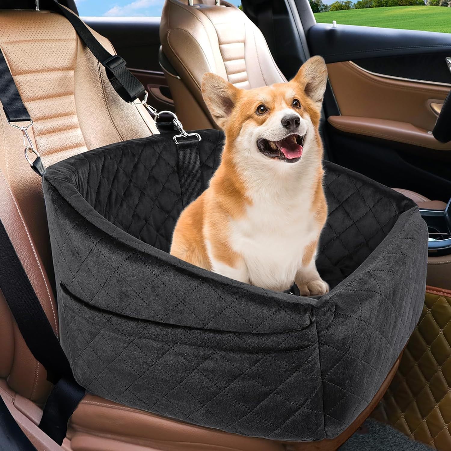 Spot Amazon Popular Pet Car Mat Dog Outing Seat Mat Small And Medium-Sized Dog Kennel