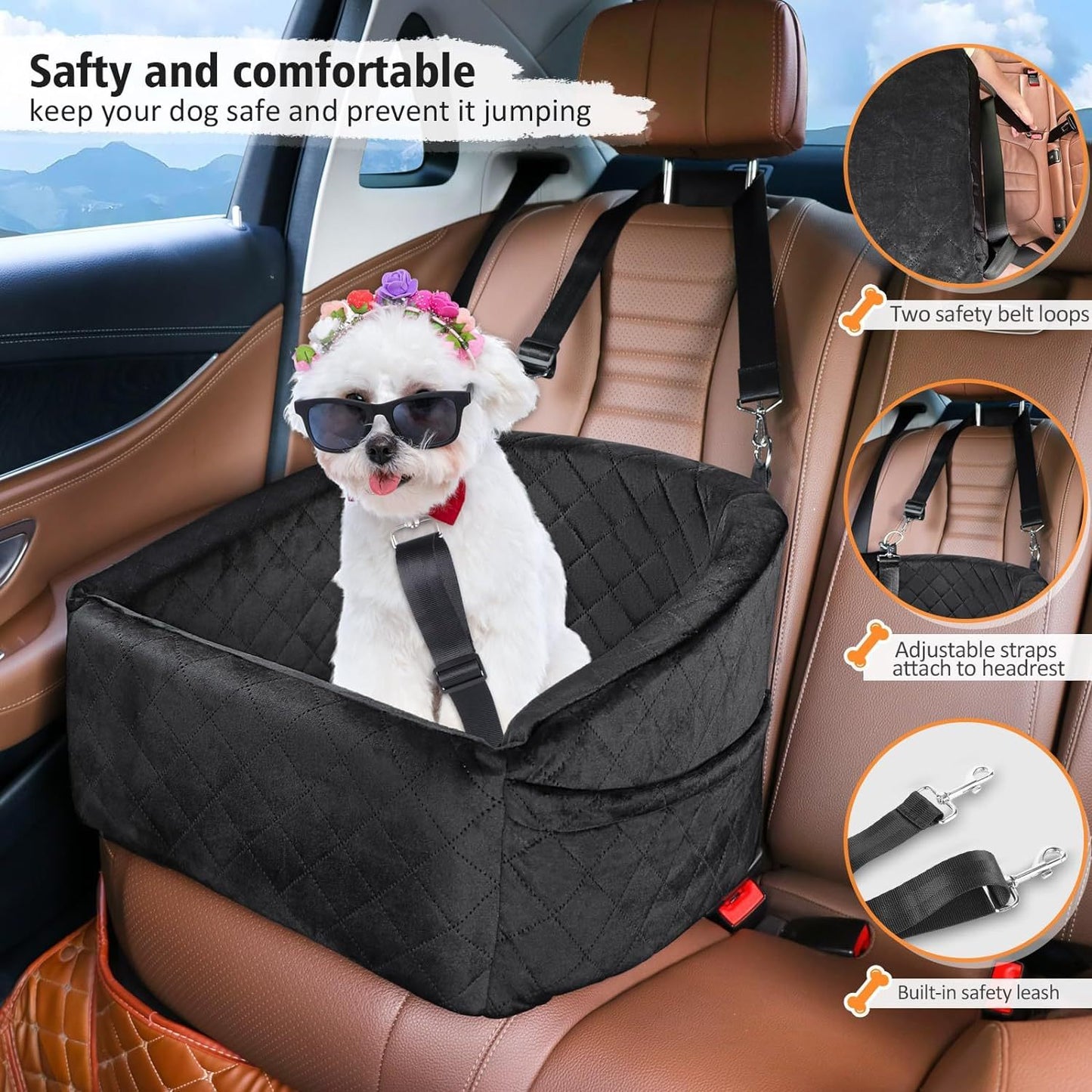 Spot Amazon Popular Pet Car Mat Dog Outing Seat Mat Small And Medium-Sized Dog Kennel