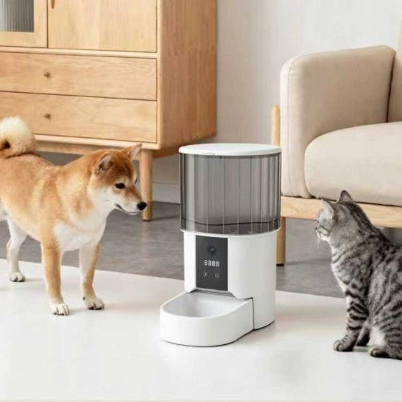 Pet Automatic Intelligent Feeder Large Capacity Universal Timed And Quantitative Offline Voice Cat Food And Dog Food Feeding Machine