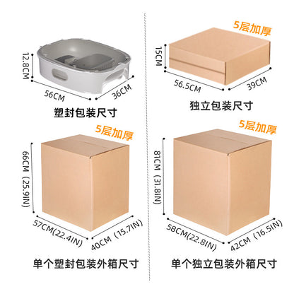 Cross-Border Popular Cat Litter Box, Large Fully Enclosed Uv Intelligent Sterilization Cat Toilet, Anti-Splash, Direct Sales From The Manufacturer