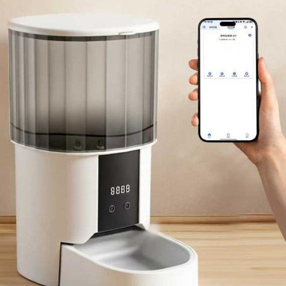 Pet Automatic Intelligent Feeder Large Capacity Universal Timed And Quantitative Offline Voice Cat Food And Dog Food Feeding Machine