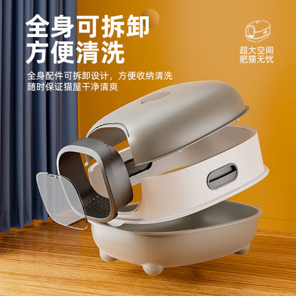 Cross-Border Popular Cat Litter Box, Large Fully Enclosed Uv Intelligent Sterilization Cat Toilet, Anti-Splash, Direct Sales From The Manufacturer