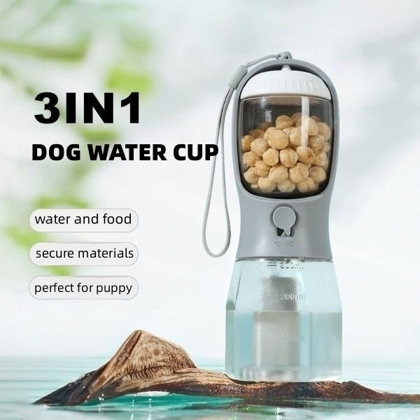My Friendly™ Dog Water Cup Drinking Food Garbage Bag Three-in-one Portable Small Multi-functional Pet Cups Pets Supplies