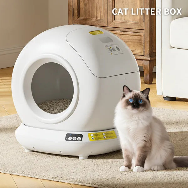 My Friendly™ Best Automatic Cat Litter Box, 78L Fully Enclosed Tu-ya APP Smart Self-Cleaning Litter Box For Multi-Cat Homes